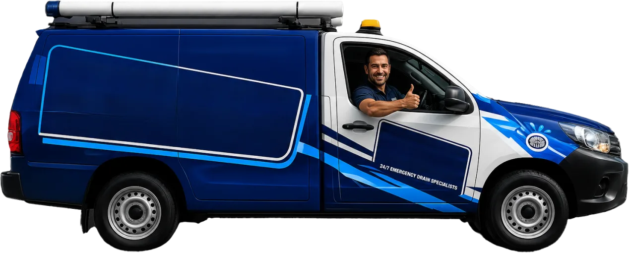 Our drain service van out on a Liverpool job