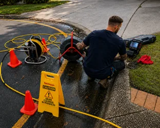 On-site drain inspection at a Liverpool property